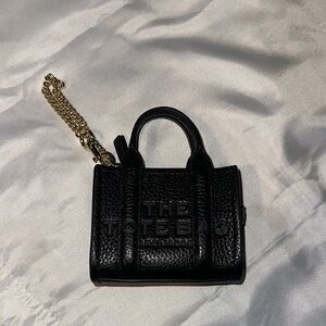 Marc Jacobs Black Leather Tote Bag